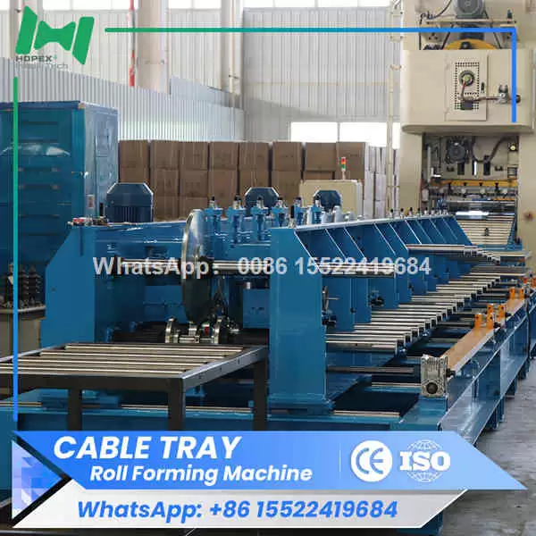 Cable tray making machine with punching system