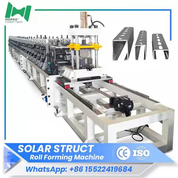 Solar bracket roll forming machine