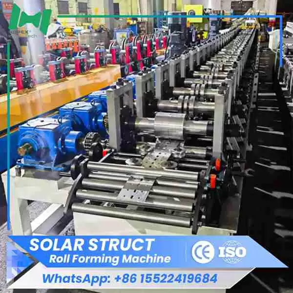 Solar bracket roll forming machine