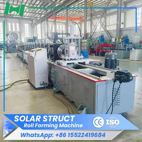 Solar channel roll forming machine