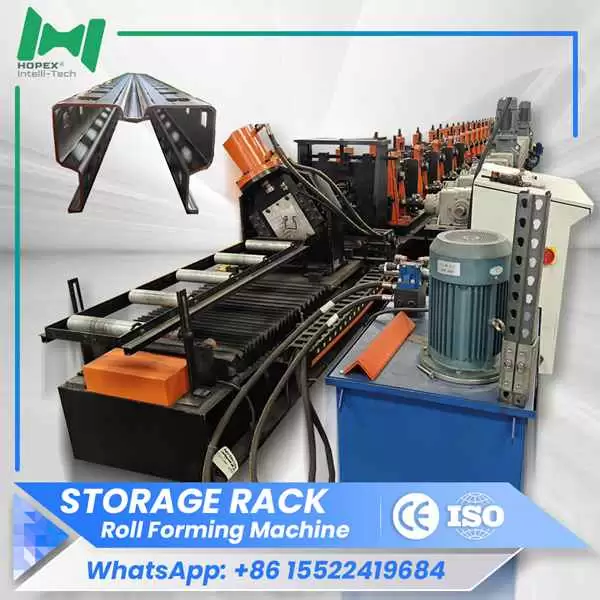 Rack roll forming machine