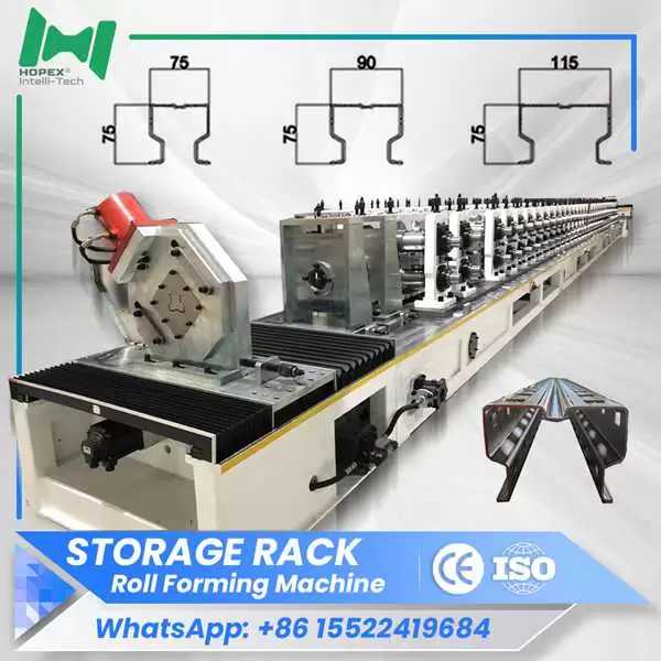 Storage rack roll forming machine