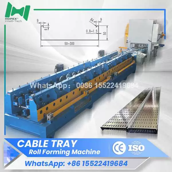 Galvanized cable Tray Making Machine for Perforated Trays