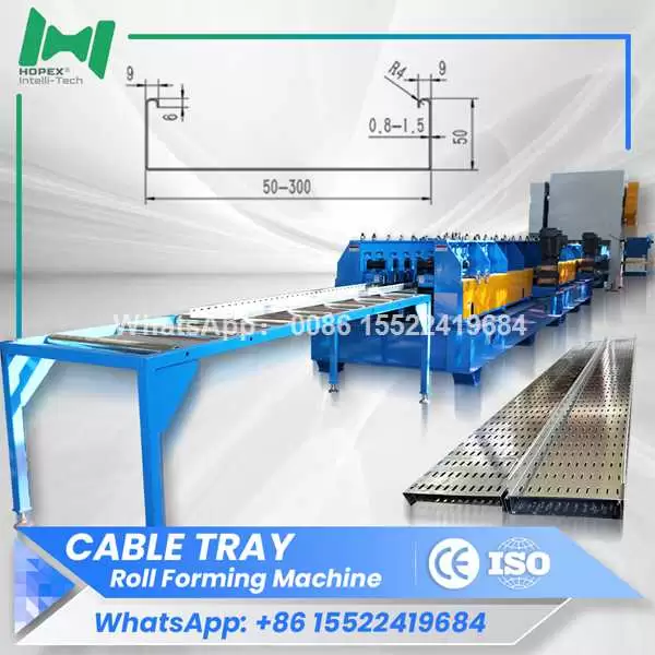 Galvanized cable Tray Making Machine for Perforated Trays