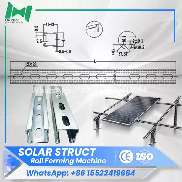Strut Channel Roll Forming Machine