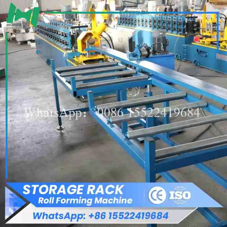 Storage Rack Beam Roll Forming Machine Production Line For Making Storage Rack Beams