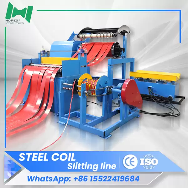 Steel coil slitting machine
